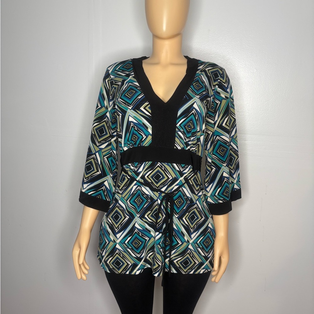 Suzie In The City Multicolor Geometric Tunic